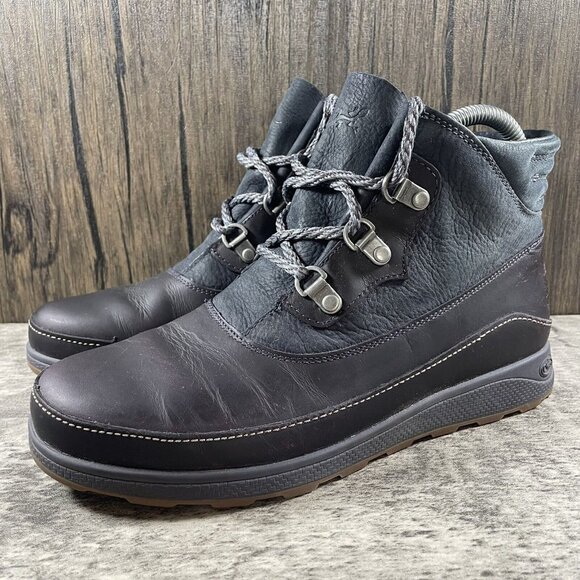 Chaco Womens Ember Mid Storm Leather Boots Size 6.5 Brown J106802 - Picture 2 of 10